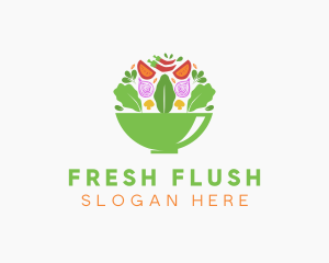 Salad Food Restaurant logo design