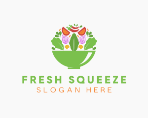 Salad Food Restaurant logo design