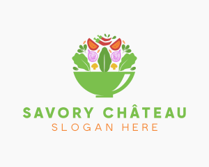 Salad Food Restaurant logo design