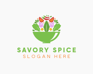 Salad Food Restaurant logo design