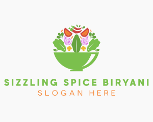 Salad Food Restaurant logo design