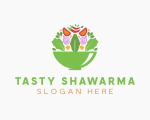 Salad Food Restaurant logo design