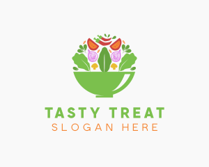 Salad Food Restaurant logo design