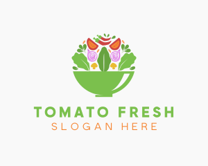 Salad Food Restaurant logo design