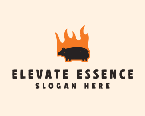 Flame Grill Pig logo