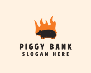 Flame Grill Pig logo