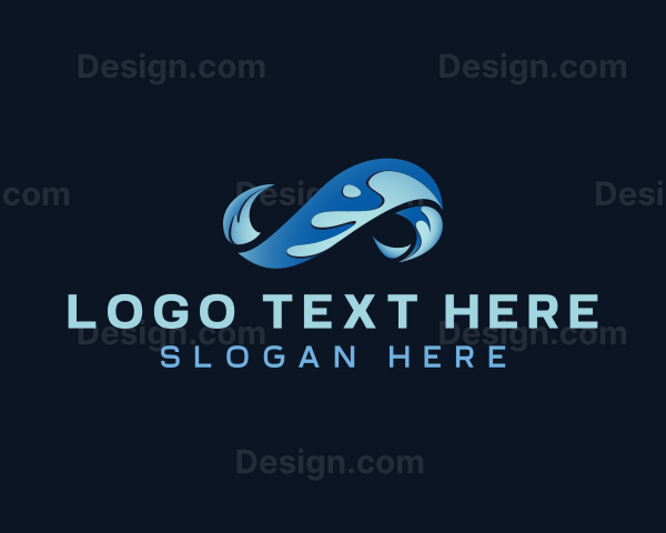 Ocean Surfing Wave Logo