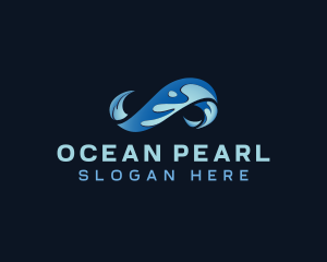 Ocean Surfing Wave logo design