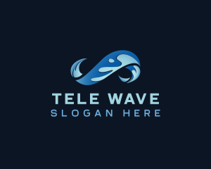 Ocean Surfing Wave logo design