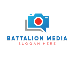 Media Camera Chat logo design