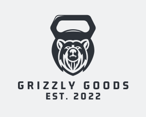 Grizzly Kettlebell Gym logo design