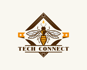  Honeycomb Wasp Bee logo