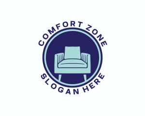 Armchair Seat Furniture logo design