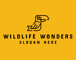 Wildlife Toucan Animal logo design