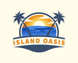 Tropical Summer Travel logo design