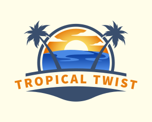 Tropical Summer Travel logo design