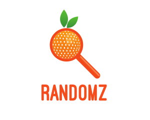 Orange Magnifying Glass logo