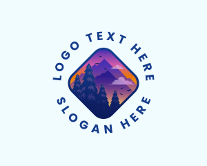 Mountain Outdoor Trekking logo design