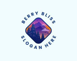 Mountain Outdoor Destination Trekking  logo design