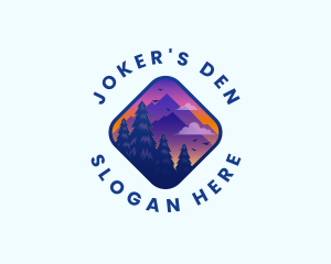 Mountain Outdoor Destination Trekking  logo design