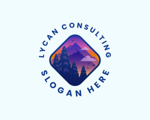 Mountain Outdoor Destination Trekking  logo design