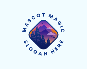 Mountain Outdoor Destination Trekking  logo design