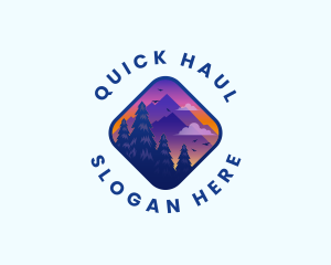 Mountain Outdoor Destination Trekking  logo design