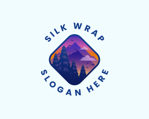 Mountain Outdoor Destination Trekking  logo design