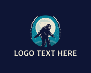 Bigfoot Cryptid Beast logo