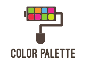 Paintbrush Paint Application logo design