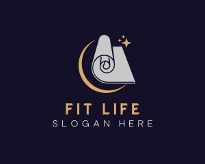 Yoga Pilates Mat logo design