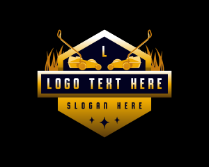 Grass Lawn Mowing logo