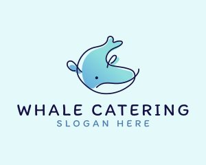 Humpback Whale Doodle logo