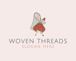 Crochet Woman Crafter logo design