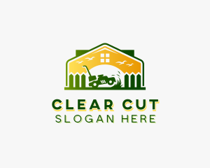 Home Garden Lawn Care logo design