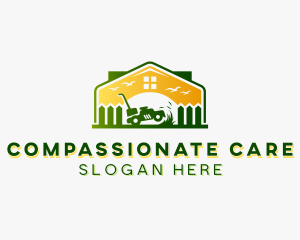 Home Garden Lawn Care logo design