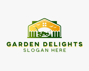 Home Garden Lawn Care logo design