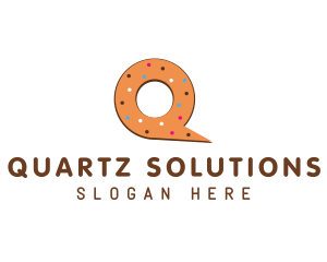 Donut Letter Q logo design