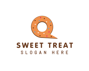 Donut Letter Q logo
