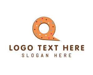 Donuts - Donut Letter Q logo design