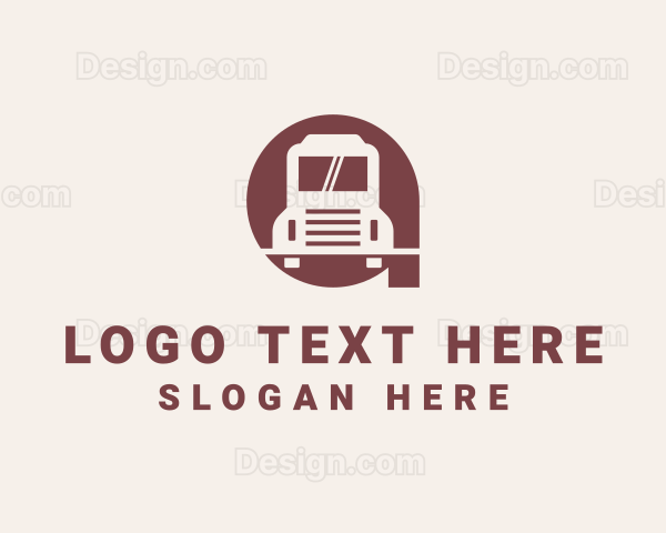 Delivery Truck Letter A Logo