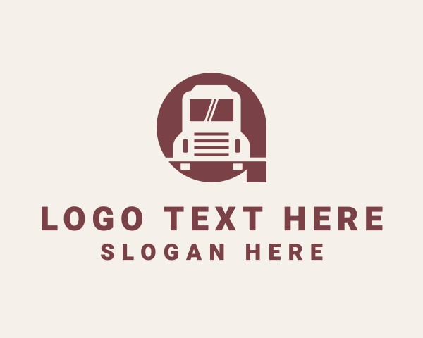 Delivery Truck Letter A logo