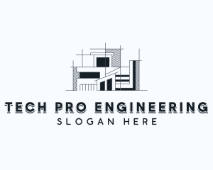 Architectural Blueprint Engineer logo