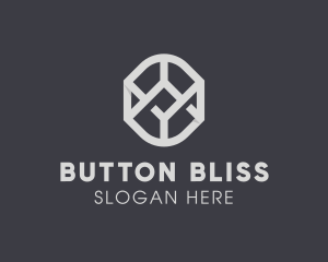 Geometric Grey Symbol logo design