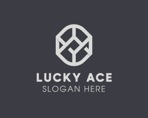 Geometric Grey Symbol logo design