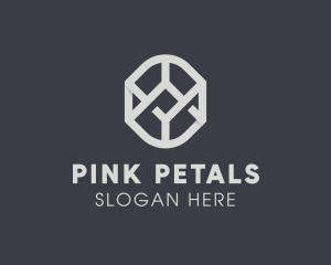 Geometric Grey Symbol logo design