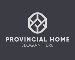 Geometric Grey Symbol logo design