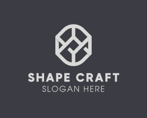 Geometric Grey Symbol logo