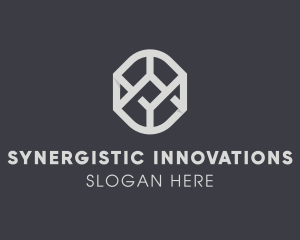 Geometric Grey Symbol logo