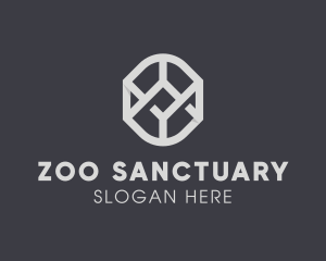 Geometric Grey Symbol logo design